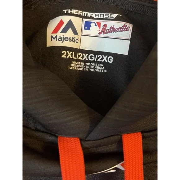 Men's 2XL NWT Miami Marlins Majestic Authentic Collection Team Icon Hoodie - Picture 4 of 8